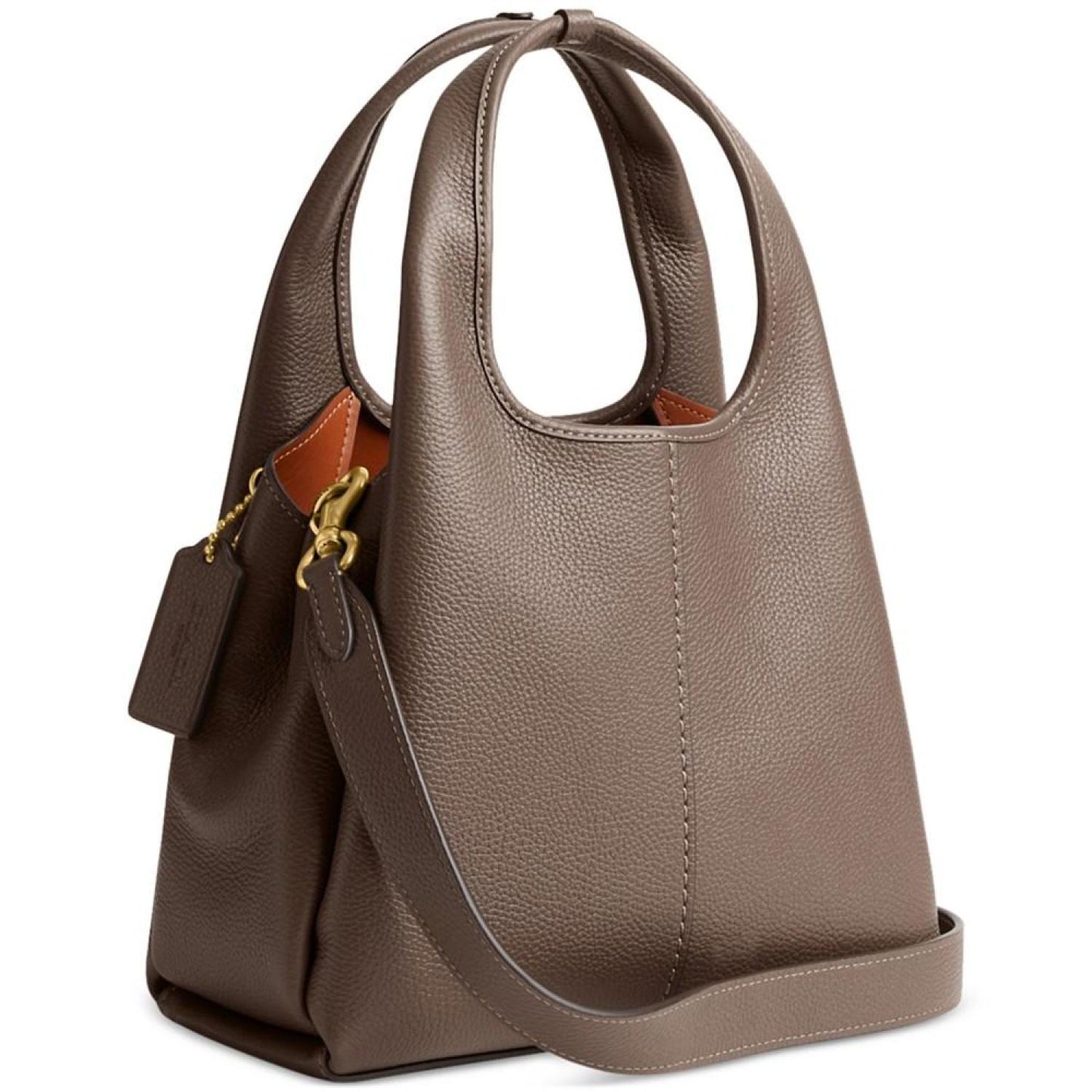 Lana 23 Polished Pebble Leather Medium Shoulder Bag