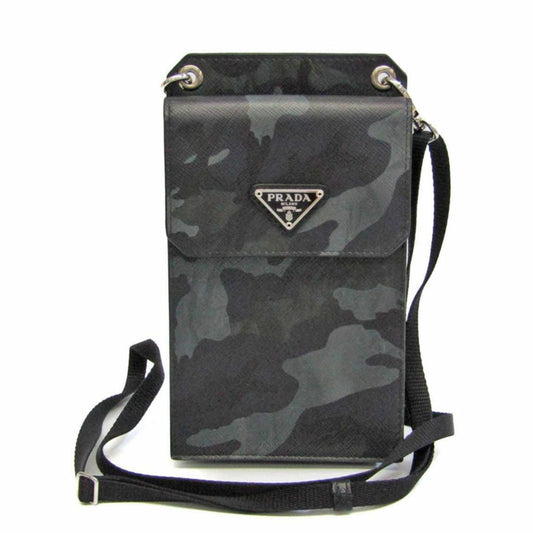 Prada Saffiano Canvas Shoulder Bag (Pre-Owned)