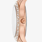 Mini Liliane Pavé Rose Gold-Tone Heart Watch