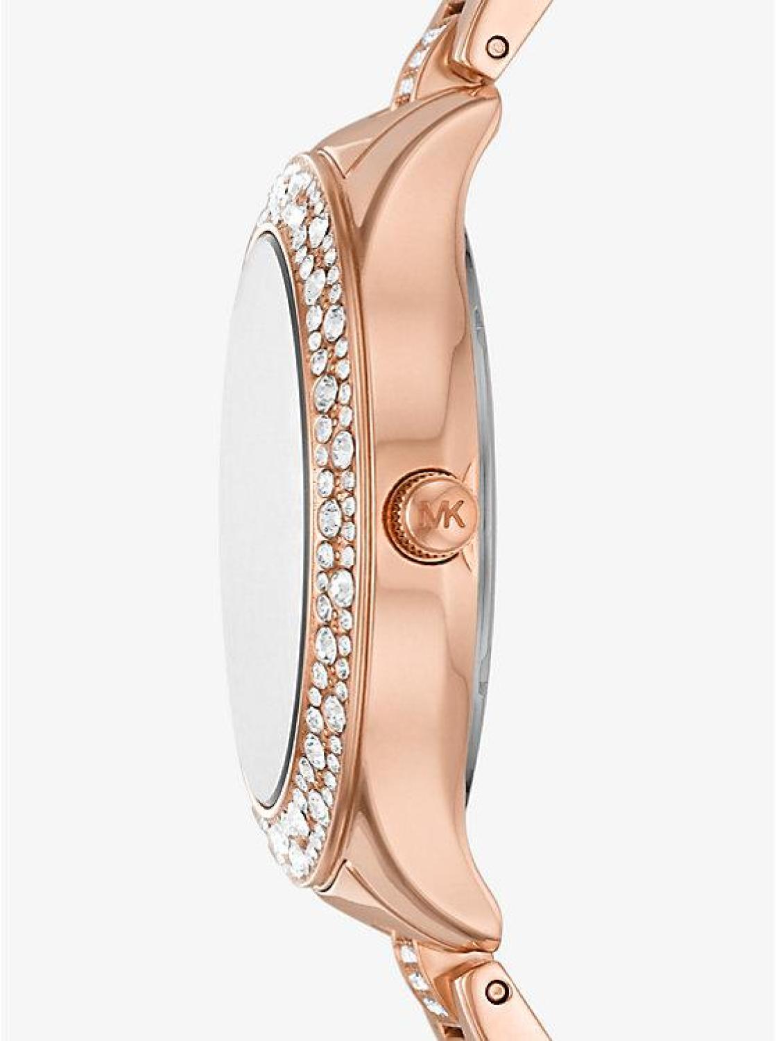 Mini Liliane Pavé Rose Gold-Tone Heart Watch