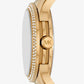 Runway Pavé Gold-Tone and Tiger's Eye Watch