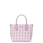Bleecker Gingham Printed Pvc Medium Crossbody Tote