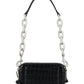 Marc Jacobs Logo Plaque Embossed Chain Shoulder Bag