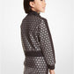Metallic Logo Stretch Viscose Track Jacket