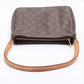 Louis Vuitton Brown Monogram Canvas Leather Looping MM Shoulder Bag