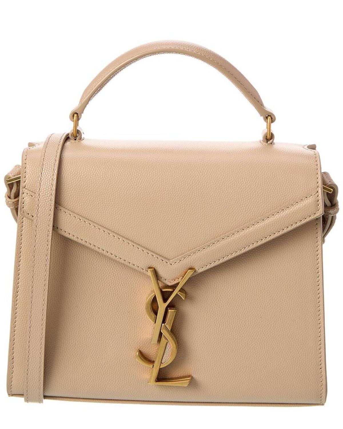 Saint Laurent Cassandra Mini Leather Shoulder Bag
