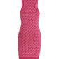 Michael Michael Kors Monogram-Jacquard Crewneck Dress