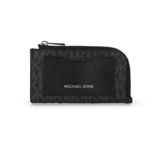 Michael Kors Monogram Zip-Up Wallet