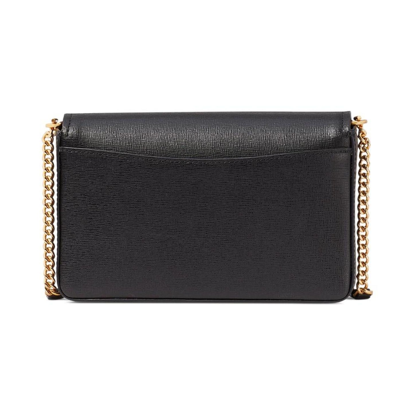 Morgan Saffiano Leather Flap Chain Wallet