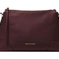 Michael Kors Crosby lum ebbled Leather Messenger Shoulder Bag
