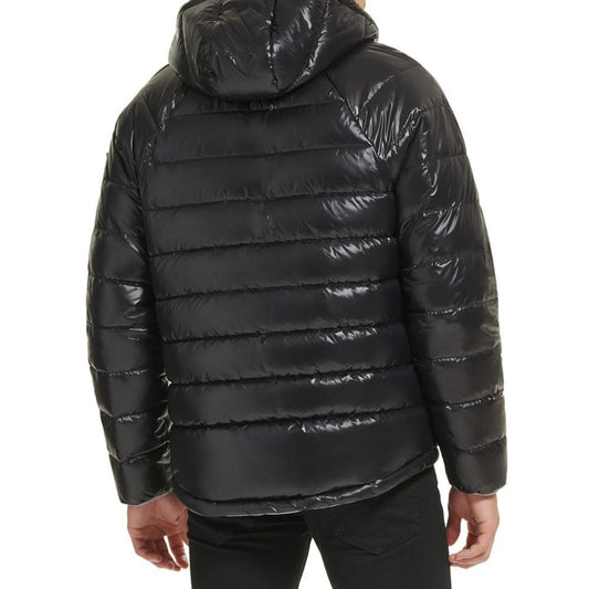 Men's Reversible Quilted Full-Zip Hooded Puffer Jacket