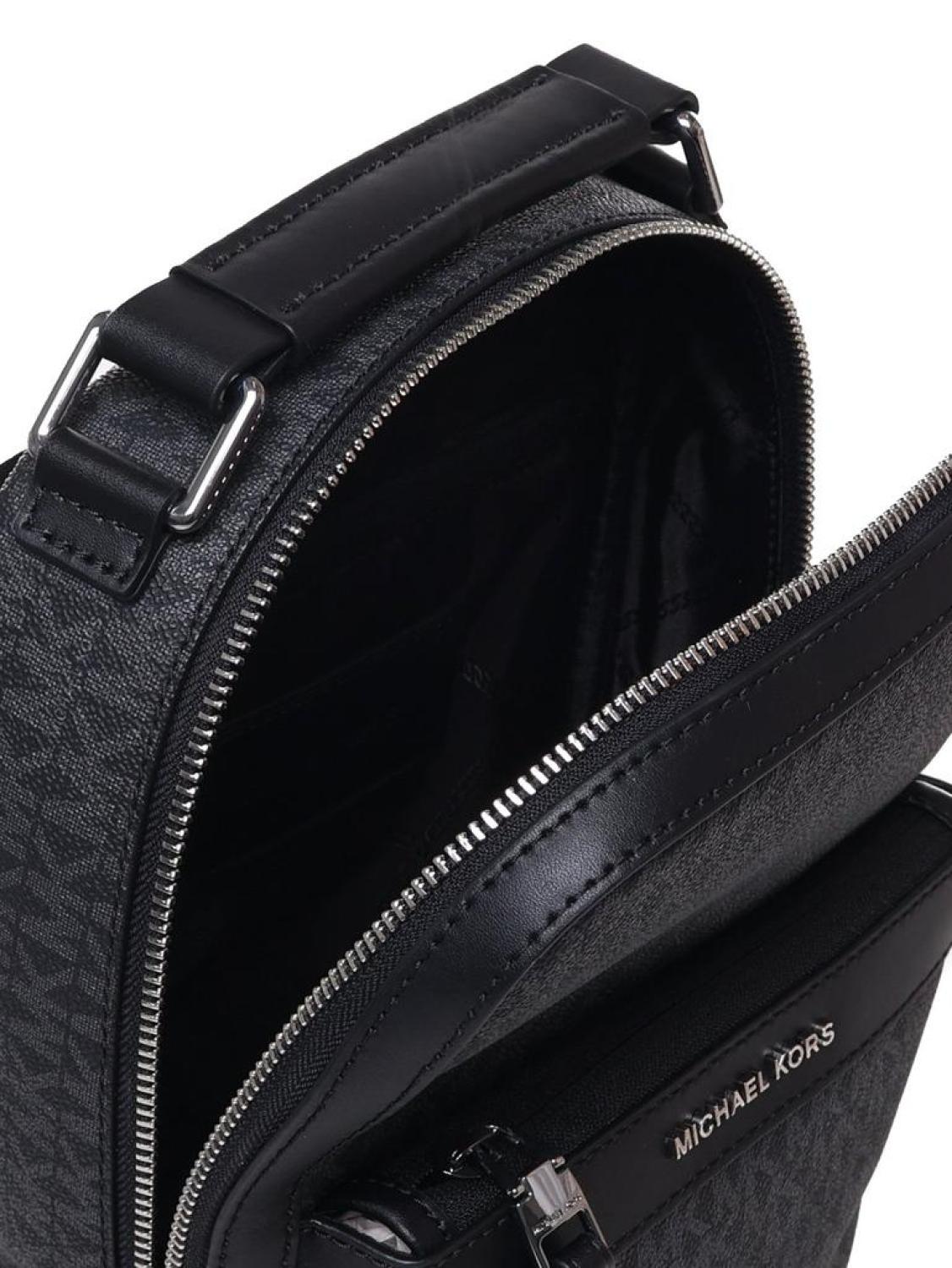 Michael Kors Hudson Logo Sling Backpack Hudson Signature Logo Sling Pack in STORM - Sale | Michael  main image 3
