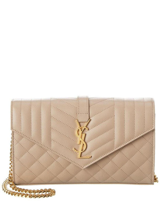 Saint Laurent Chain Wallet Leather Crossbody