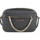 Michael Kors Jet Set Item Large East West Saffiano Leather Zip Chain Crossbody Handbag (Women's Yellow)
