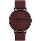 Men's Charles Bordeaux Leather Strap Watch, 41mm