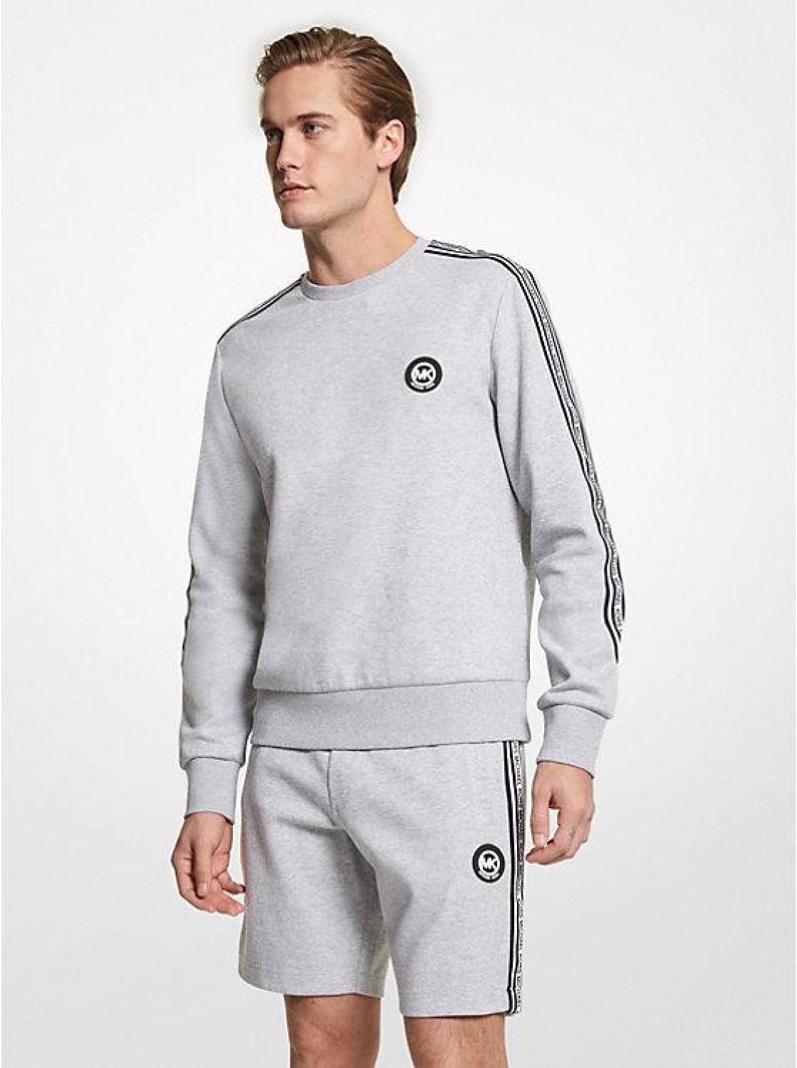 Logo Tape Cotton Blend Sweatshirt