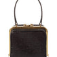 CELINE Triomphe Minaudiere Leather Clutch