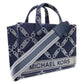 Michael Michael Kors Gigi Empire Logo Jacquard Top Handle Bag