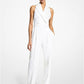 Double Crepe Sablé Halter Jumpsuit