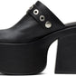 Black 'The J Marc Leather' Mules
