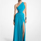 Stretch Matte Jersey Asymmetric Cutout Gown