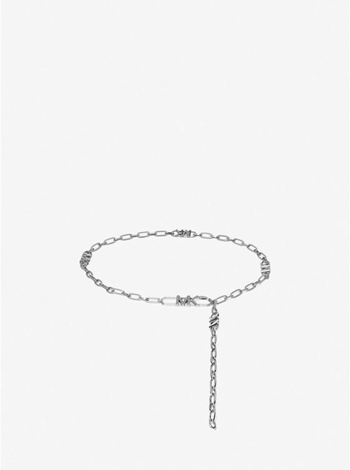 Empire Logo Silver-Tone Chain-Link Belt