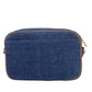 Michael Kors Jet Set Large East West Indigo blue Zip Chain Crossbody Bag Women's Purse