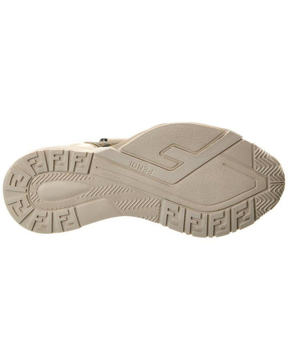 FENDI Flow FF & Leather Sneaker