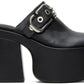 Black 'The J Marc Leather' Mules