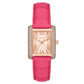 Women's Emery Three-Hand Geranium Pink Genuine Leather Watch 33mm x 27mm