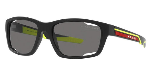 Prada Men's PS-04YS-17G02G Linea Rossa 57mm Matte Black Sunglasses