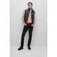 Slim-fit padded gilet with split logo
