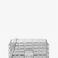 Tribeca Large Metallic Leather Convertible Crossbody Bag