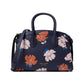 Knott Dotty Floral Embossed Leather Medium Zip Top Satchel