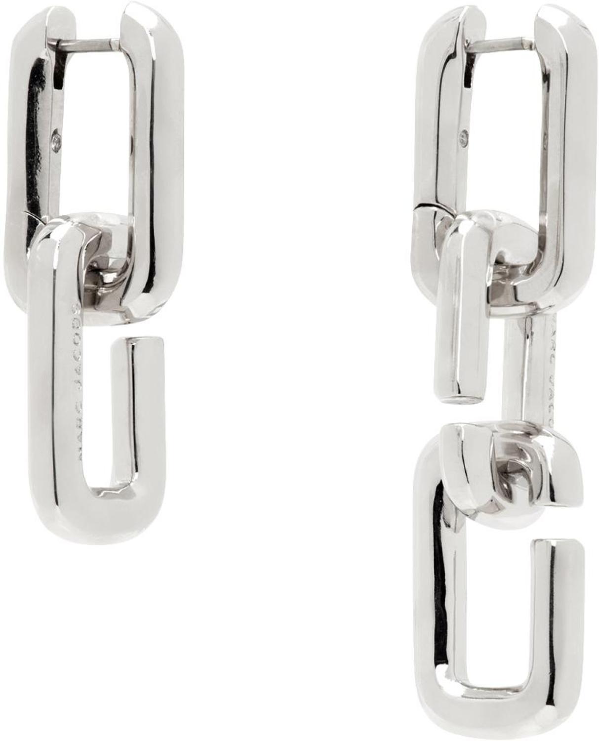 Silver 'The J Marc Chain Link' Earrings