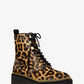 Haskell Leopard Calf Hair Combat Boot