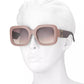 53MM Square Colorblocked Sunglasses