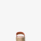 Sadler Logo Jacquard and Jute Wedge Sandal