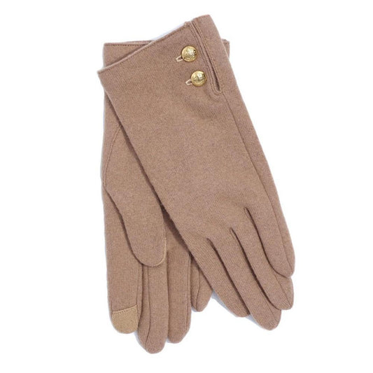 Women's Two Button Cashmere Blend Touch Glove