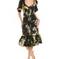 Marchesa Notte Floral Print Sheath Dress