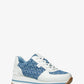 Monique Logo Jacquard Denim Trainer