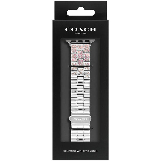 Stainless Steel Crystal Apple Bracelet, 38, 40, 41mm