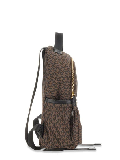 Michael Kors Monogram Patterned Logo Plaque Backpack