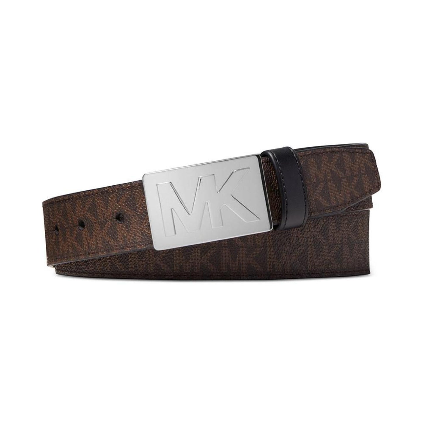 Men's Raised Logo MK Plaque Belt