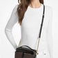 Jet Set Medium Signature Logo and Patent Double-Zip Crossbody Bag