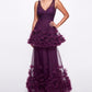 Textured Tiered Gown