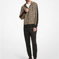 Animal Print Scuba Zip-Up Hoodie