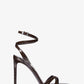 Chrissy Crocodile Embossed Leather Sandal