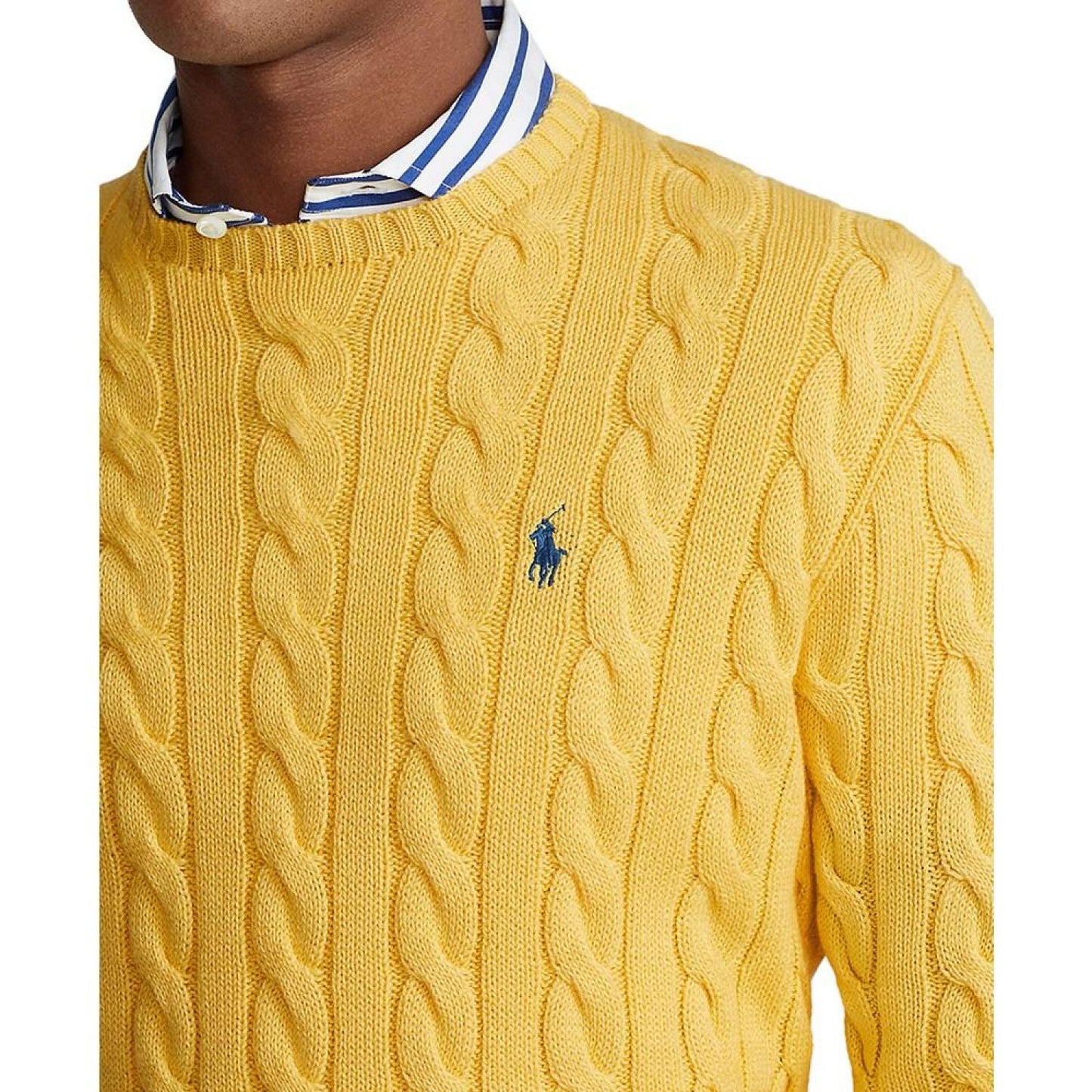 Men's Cable-Knit Cotton Sweater