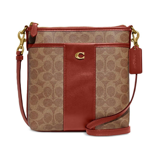 Signature Coated Canvas Kitt Crossbody
